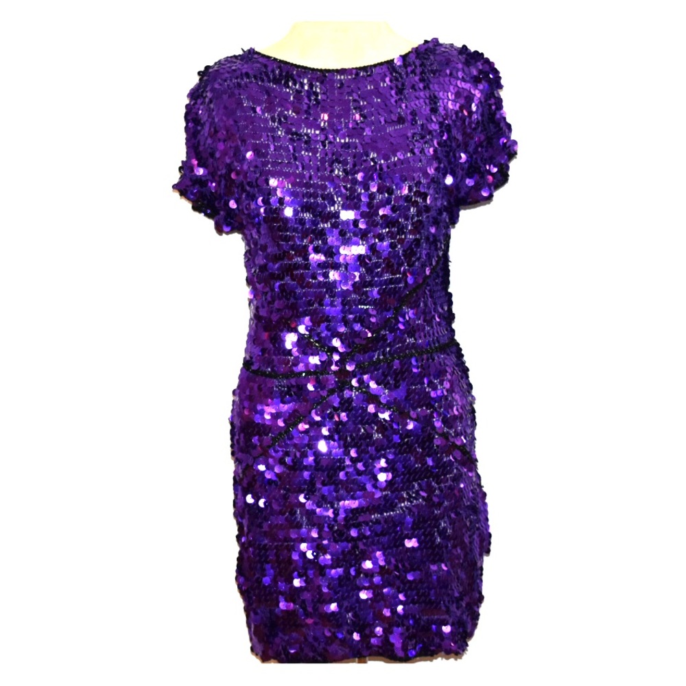 French connection sequined knit dress
